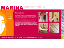 Tablet Screenshot of marinaestetica.com